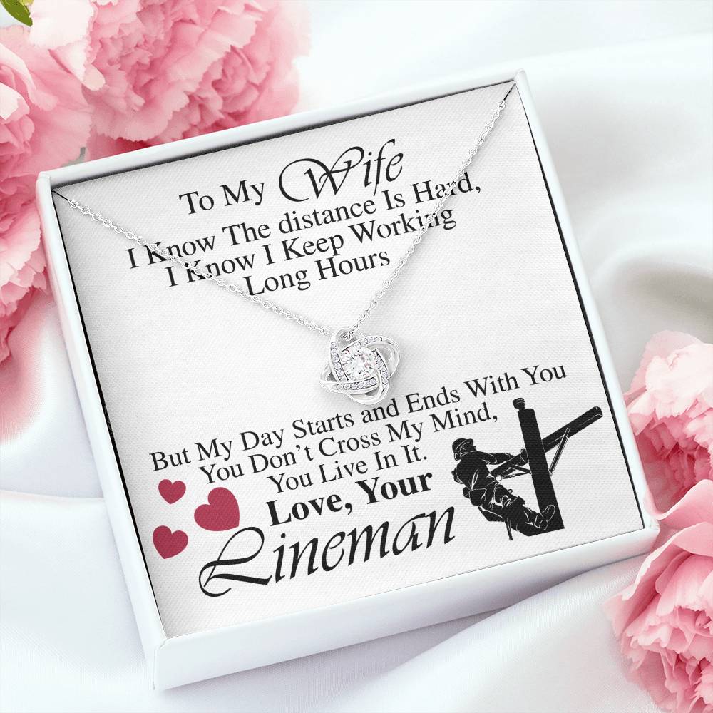 Lineman's Wife - Love Knot Necklace