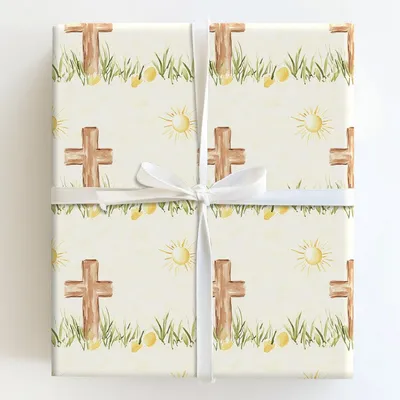 He is Risen - Gift Wrap for Christmas, Holidays Wrapping Paper, Christmas Wrapping Paper