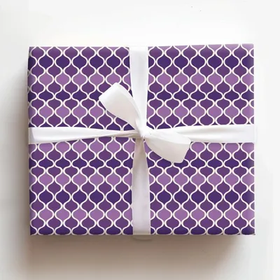 Purple On Purple - Gift Wrap for Christmas, Holidays Wrapping Paper, Christmas Wrapping Paper