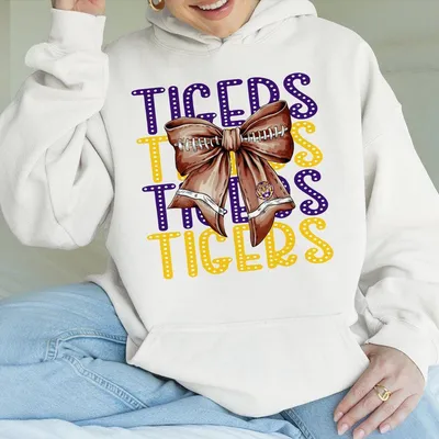 Geaux Tigers Hoodie Lsu Hoodie Lsu Football Hoodie Football Coquette Hoodie Football Hoodie Fall Football Hoodie