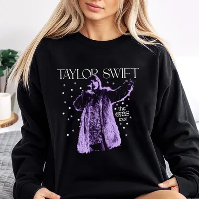Taylor Swift The Eras Tour Live Photo Stars Sweatshirt