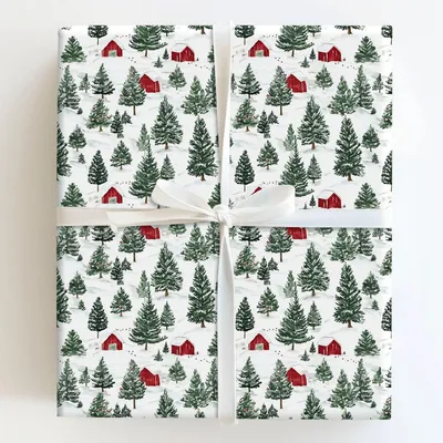 Fir Real Deal - Gift Wrap for Christmas, Holidays Wrapping Paper, Christmas Wrapping Paper