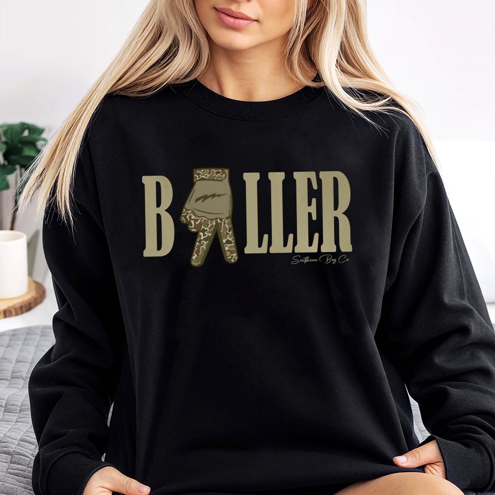 Baller Style Camo Youth Sweatshirt And Adult Sweatshirt Southernboy Clothing Youth Sweatshirt Youth Clothes Trending Kids Sweatshirt