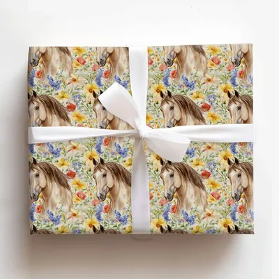 Garden Day with the American Quarter - Gift Wrap for Christmas, Holidays Wrapping Paper, Christmas Wrapping Paper