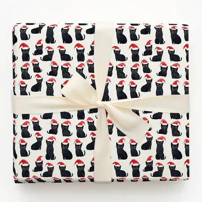 Startled Luck - Gift Wrap for Christmas, Holidays Wrapping Paper, Christmas Wrapping Paper