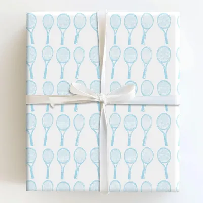 Match Point Baby Blue - Gift Wrap for Christmas, Holidays Wrapping Paper, Christmas Wrapping Paper
