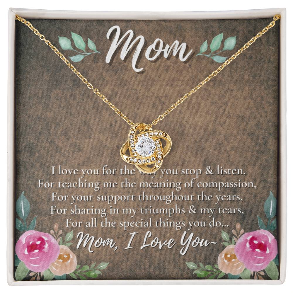 A Unique Gift for Mom - Love Knot Necklace