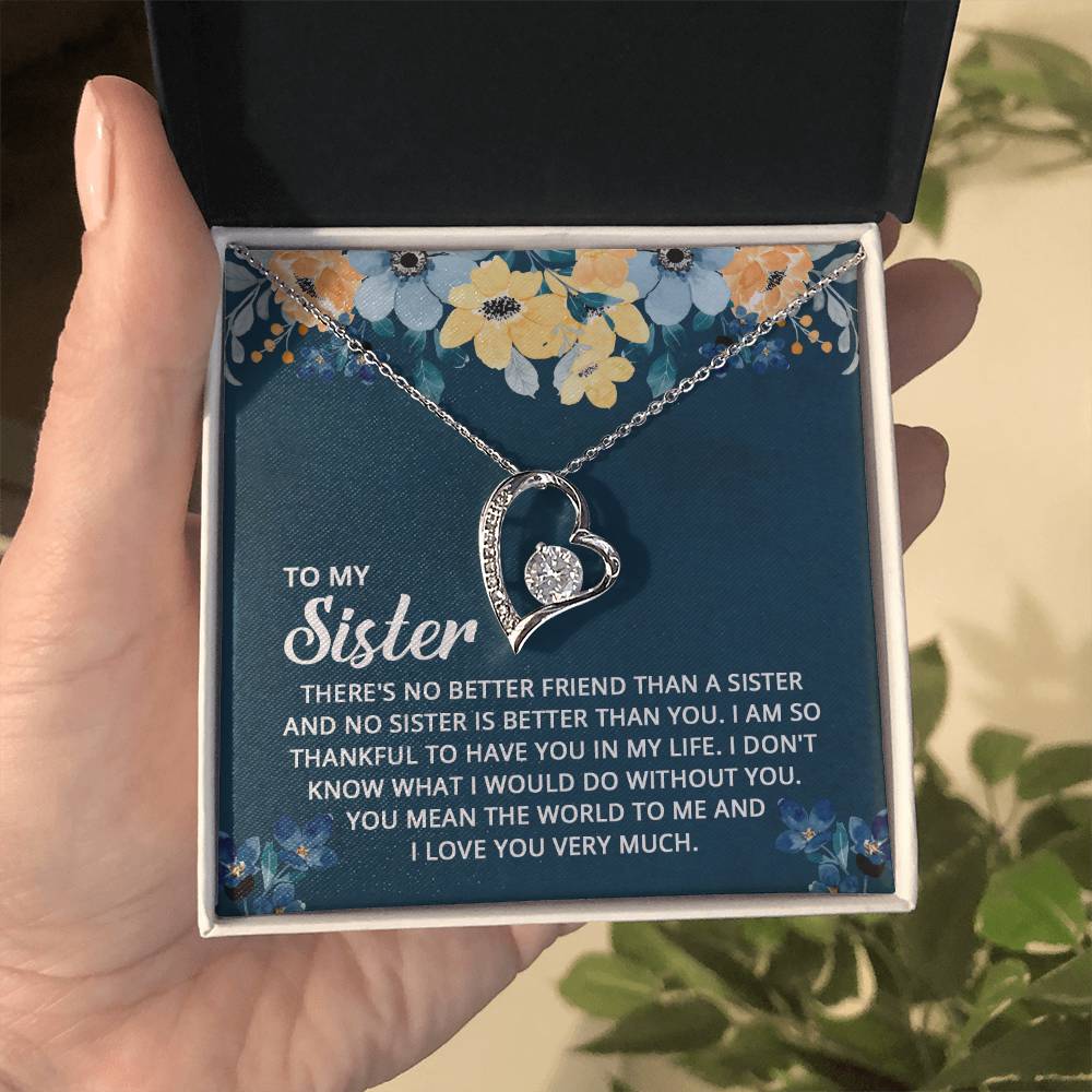 To My Sister - Forever Love Necklace