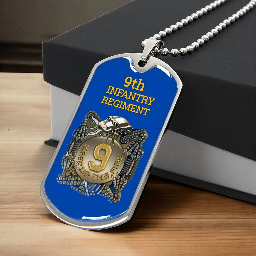Awesome Dog Tag For 9Th Infantry Regiment - Army Tag Necklace, Dog Tag