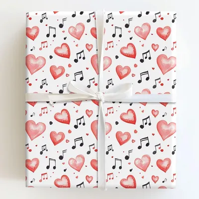 Music to My Heart - Gift Wrap for Christmas, Holidays Wrapping Paper, Christmas Wrapping Paper