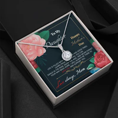 Daughter Mother's Day Gift - To My Daughter Necklace From Mom Dad - Grown Up Daughter Gift From Mom - Gift For Daughter From Dad Mom - Daughters Birthday Gift - Gift For Daughter From Mom - Daughter Mother Necklace