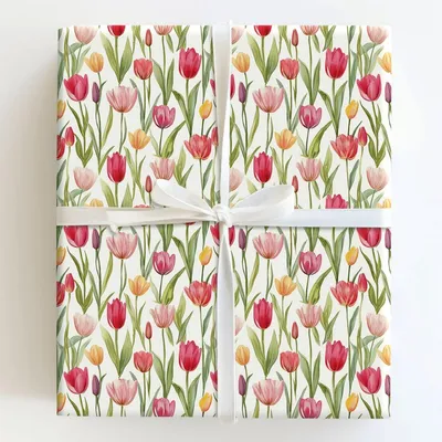 Peeps and Petals - Gift Wrap for Christmas, Holidays Wrapping Paper, Christmas Wrapping Paper