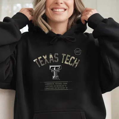 Texas Tech Red Raiders Oht Military Appreciation Stencil Stacked Hoodie