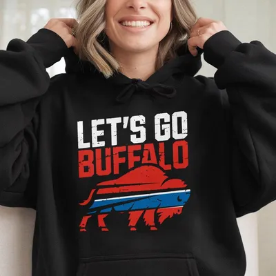 Let S Go Buffalo Hoodie Buffalo Fan Game Day Buffalo Football Fan Hoodie New York Hoodie