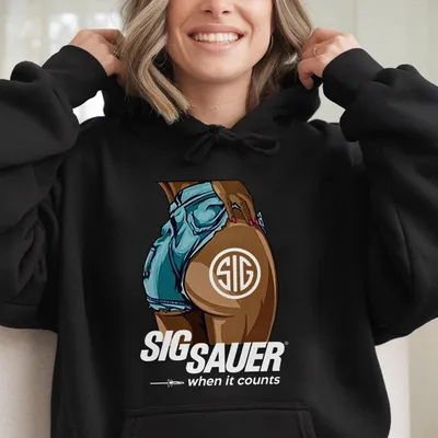 Sig Sauer Tactical Lifestyle Hoodie, Full Color Graphic Hoodie, Classic American Style Tactical Apparel, Perfect Gift For Dad & Gun Enthusiasts