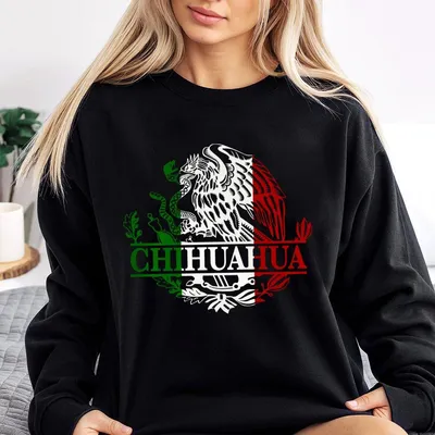 Chihuahua Mexico Eagle Emblem Mexican Sweatshirt, For Man, Gift For Him, Mexican Sweatshirt