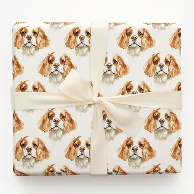 Cavalierly Adorable - Gift Wrap for Christmas, Holidays Wrapping Paper, Christmas Wrapping Paper