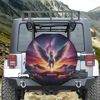 Majestic Pegasus Spare Tire Cover, No Camera Hole,, For Her Spare Tire Cover