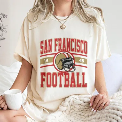 San Francisco Football Vintage Graphic T-Shirt  Classic Game Day  For Sports Fans Football Lover