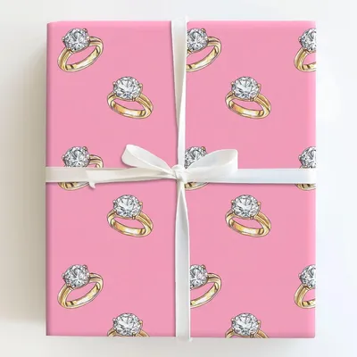 Valentine Ring - Gift Wrap for Christmas, Holidays Wrapping Paper, Christmas Wrapping Paper