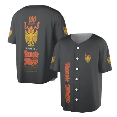Rumple Minze 100 Proof Baseball Jersey, Imported Peppermint Schnapps Baseball Jersey, Alcohol Brand Eagle Merch