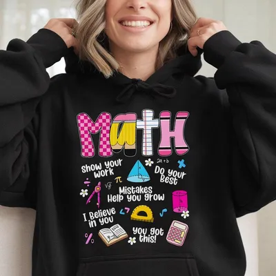 Retro Math Teacher Hoodie,Cute Chinoiserie Mathematician Hoodie,Fun Math Teacher Appreciation Gift,Back To School Teacher Hoodie Made In Usa