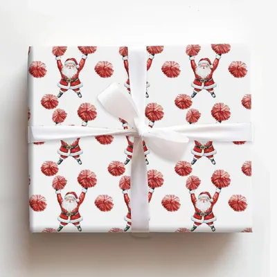 Claus for Applause - Gift Wrap for Christmas, Holidays Wrapping Paper, Christmas Wrapping Paper