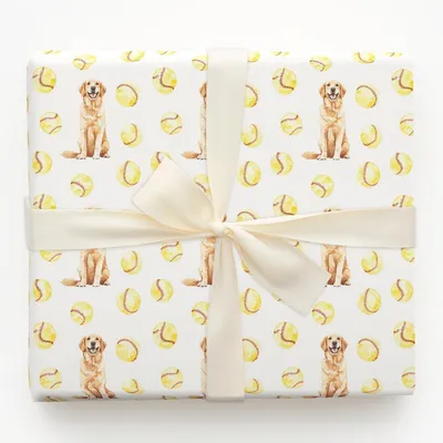 Chasing Softballs - Gift Wrap for Christmas, Holidays Wrapping Paper, Christmas Wrapping Paper