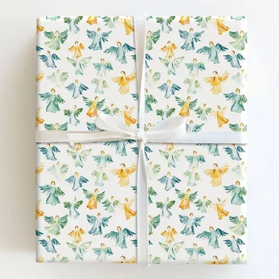 Wings of Joy - Gift Wrap for Christmas, Holidays Wrapping Paper, Christmas Wrapping Paper