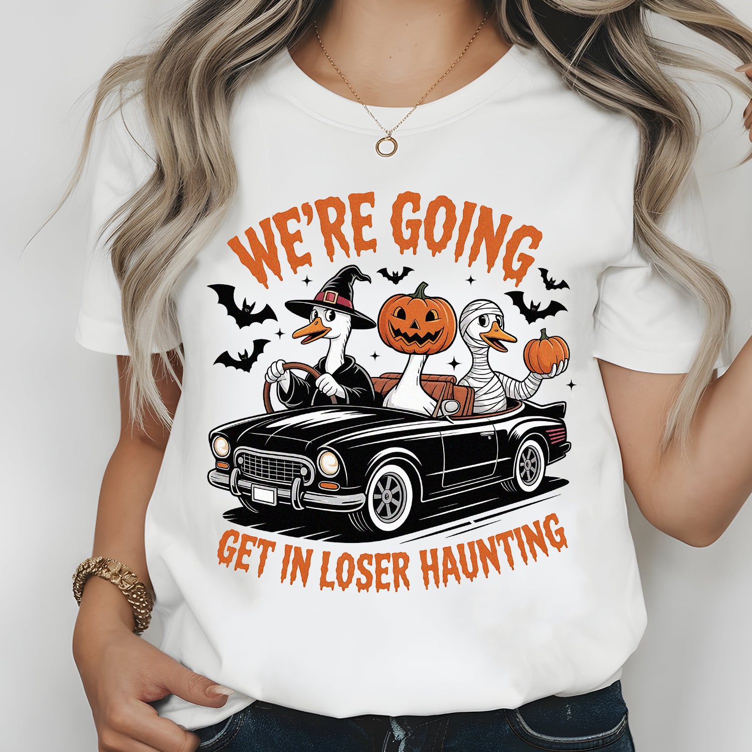 Get in Loser We’re Going Haunting T-Shirt – Funny Halloween Tee