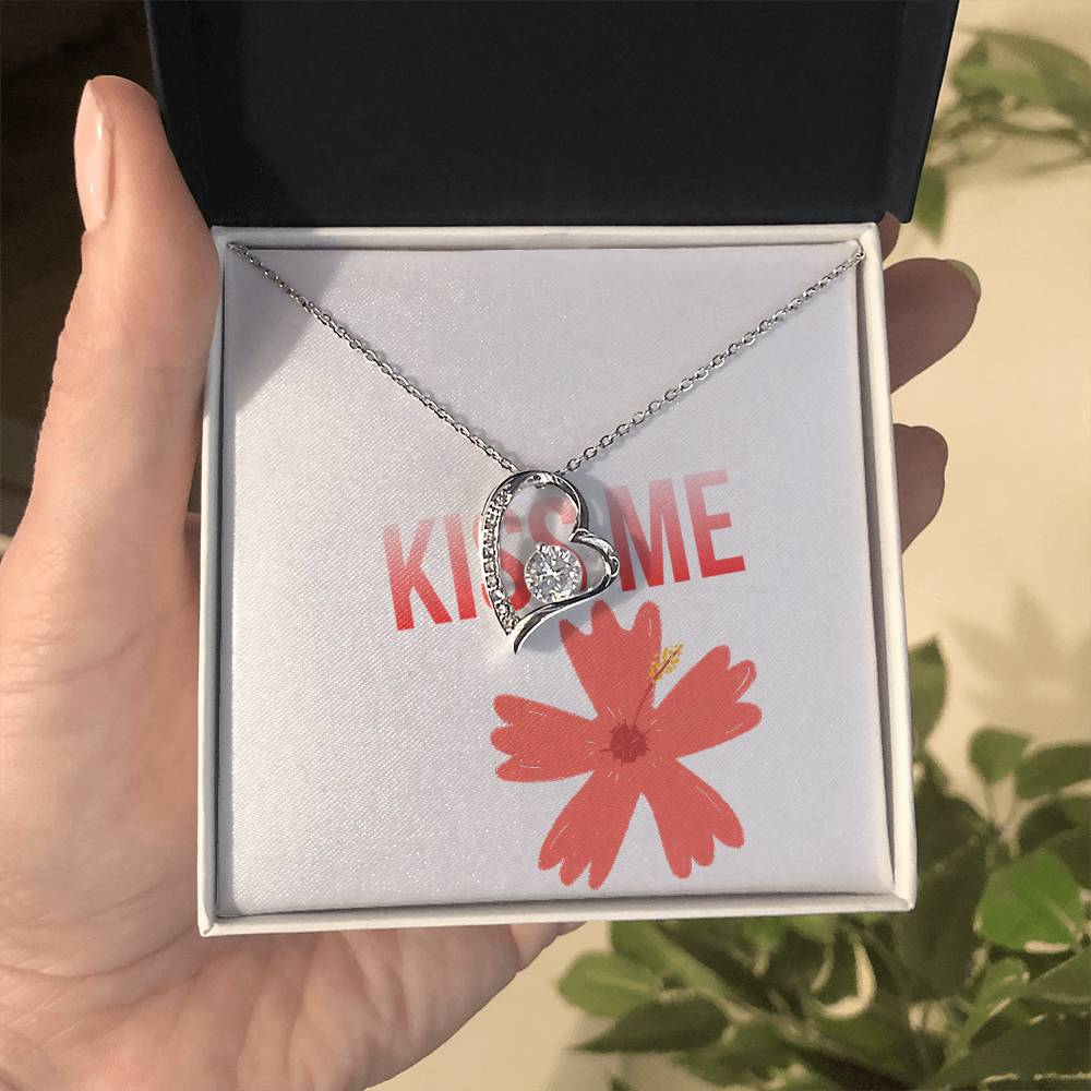Kiss me - Gift For Her - Forever Love Necklace