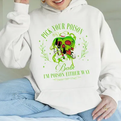 Pick Your Poison Hoodie Poison Either Way Cute Gothic Halloween Spooky Dark Romance Gift