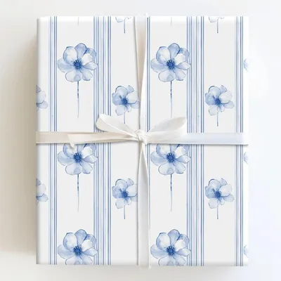 Blue At Noon - Gift Wrap for Christmas, Holidays Wrapping Paper, Christmas Wrapping Paper