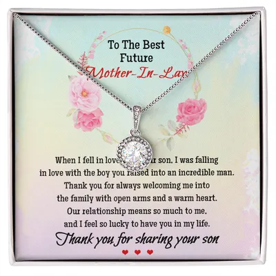 To The Best Future Mother-in-law, Gift For Future Mom-in-law - Necklace, Mother In Law Thank You Gift Necklace, Christmas Gifts, Birthday Gifts, Valentine's Day, Anniversary Gift, Wedding Necklace, Mothers Day Gifts