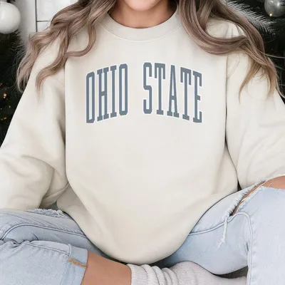 Vintage 90s Ohio State Buckeyes Ncaa Sweatshirt Large Ohio State University Spell Out Boxy Ohio University