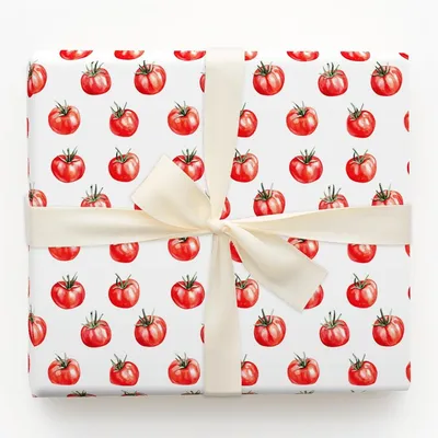 Talk Tomato to Me - Gift Wrap for Christmas, Holidays Wrapping Paper, Christmas Wrapping Paper