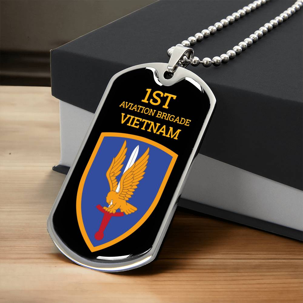 Awesome Dog Tag For 1St Aviation Brigade - Army Tag Necklace, Dog Tag