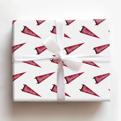 Razorback Pennant - Gift Wrap for Christmas, Holidays Wrapping Paper, Christmas Wrapping Paper