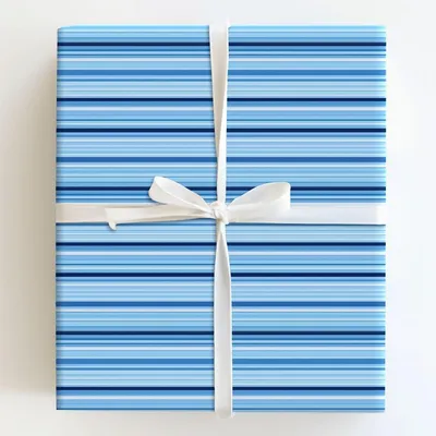 Blueberry Stripes - Gift Wrap for Christmas, Holidays Wrapping Paper, Christmas Wrapping Paper