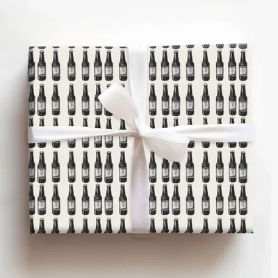 Weekday Drink - Gift Wrap for Christmas, Holidays Wrapping Paper, Christmas Wrapping Paper