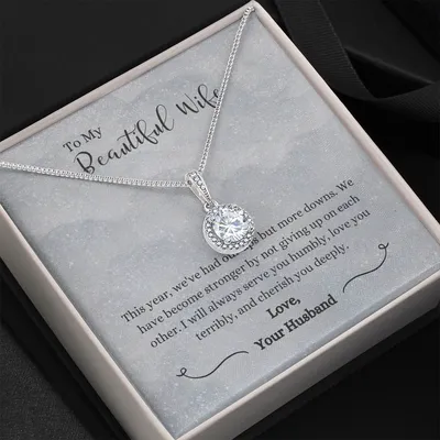 Gift For Wife I Will Always Serve You Humbly Eternal Hope Necklace