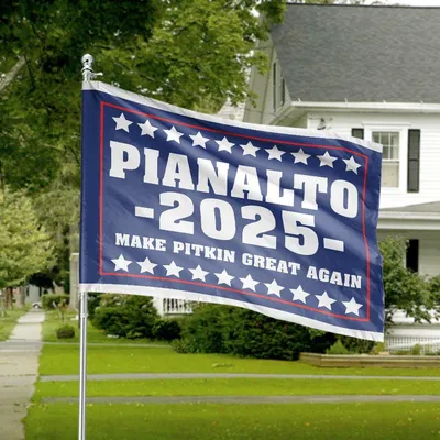 Make Pitkin Great Again Garden Flag Political Parody Horizontal House Flag