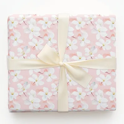 Soft Petals - Gift Wrap for Christmas, Holidays Wrapping Paper, Christmas Wrapping Paper