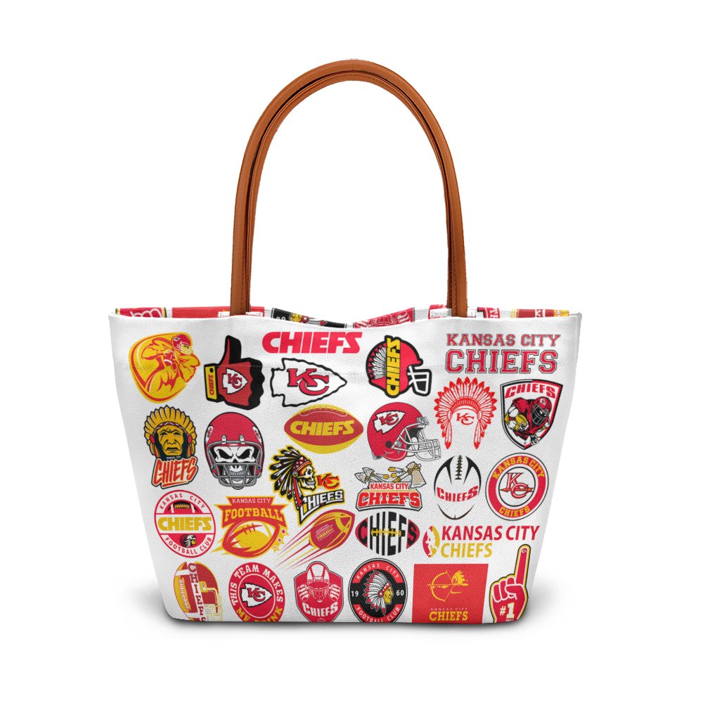 Kansas City Chiefs Logos Pattern Handbags | Printsyde