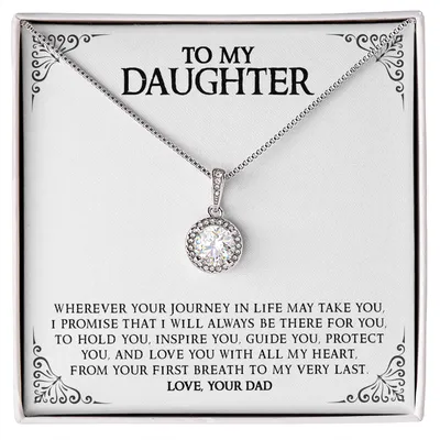 To My Daughter Gift Necklace, Gift For Daughter From Dad, Daughter Father Necklace, Daughter Gift From Dad, Grown Up Daughter, Daughter Birthday Gift, Christmas Gift For Daughter, Anniversary Gift, Mothers Day Gifts