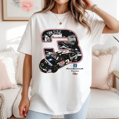 Dale Earnhardt Nascar 3 T-Shirt Vintage Goodwrench Racing Graphic T-Shirt Retro Stock Car Fan T-Shirt Classic Motorsports Outf