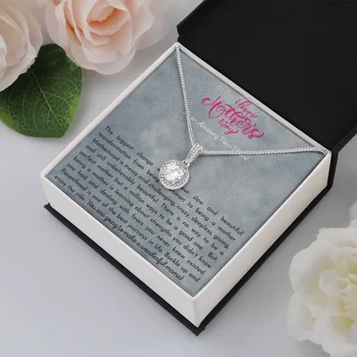 Mother's Day Necklace, To My Beautiful Mom Necklace, Mothers Day Gift From Daughter, Mom Gift From Son, Mom Necklace - Initials Hearts Necklace, New Mom, First Time Mom Gift, New Mom Gift Jewelry - Gift For New Mom Necklace