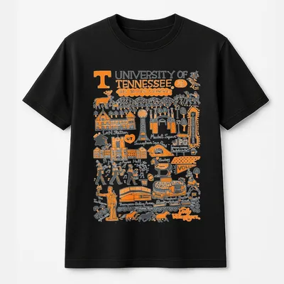 University Of Tennessee T-Shirt, Big Orange Country Graphic T-Shirt, Knoxville Icons T-Shirt, College Game Day Outfit, Vols Fan Unisex Top