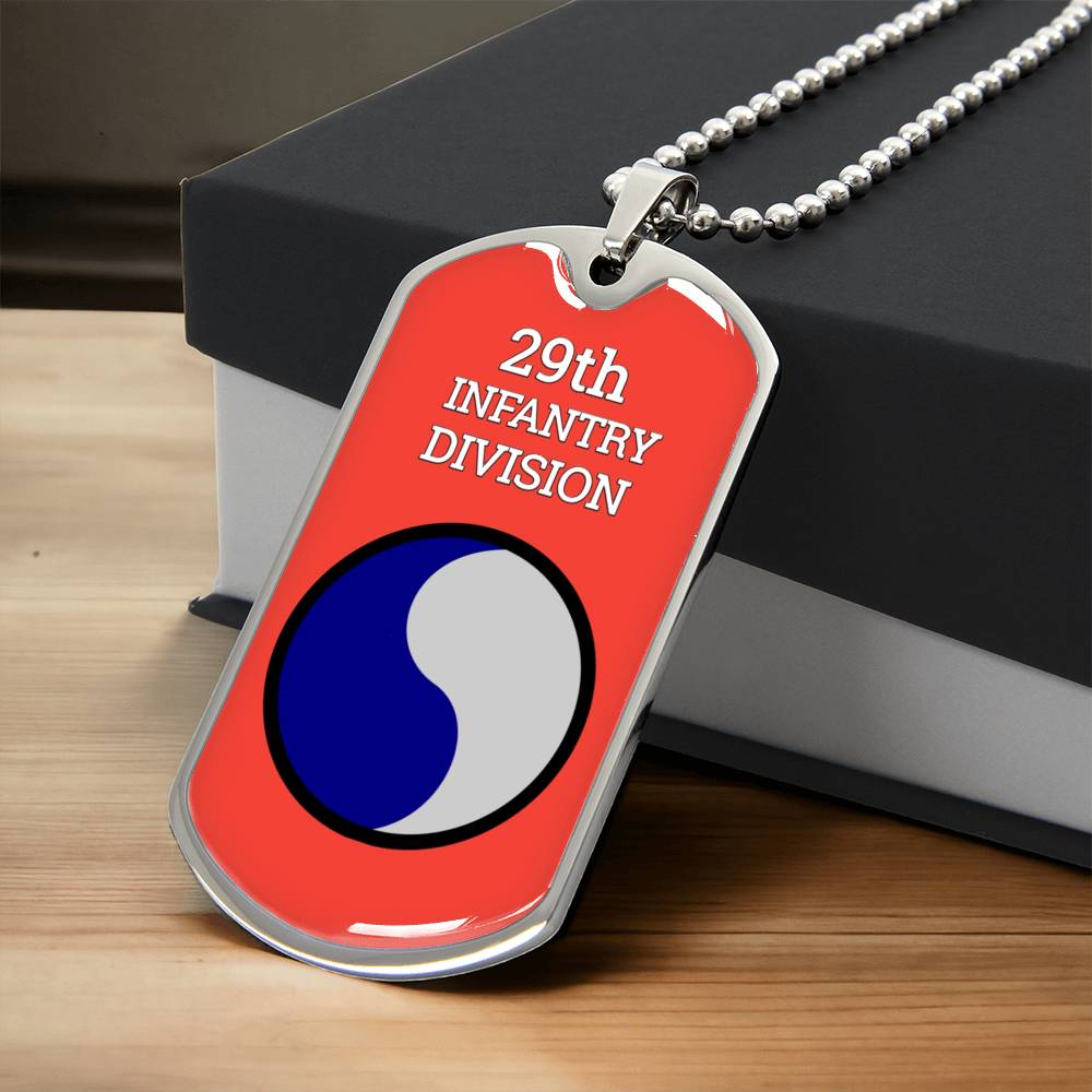 Awesome Dog Tag For 29Th Infantry Division - Army Tag Necklace, Dog Tag