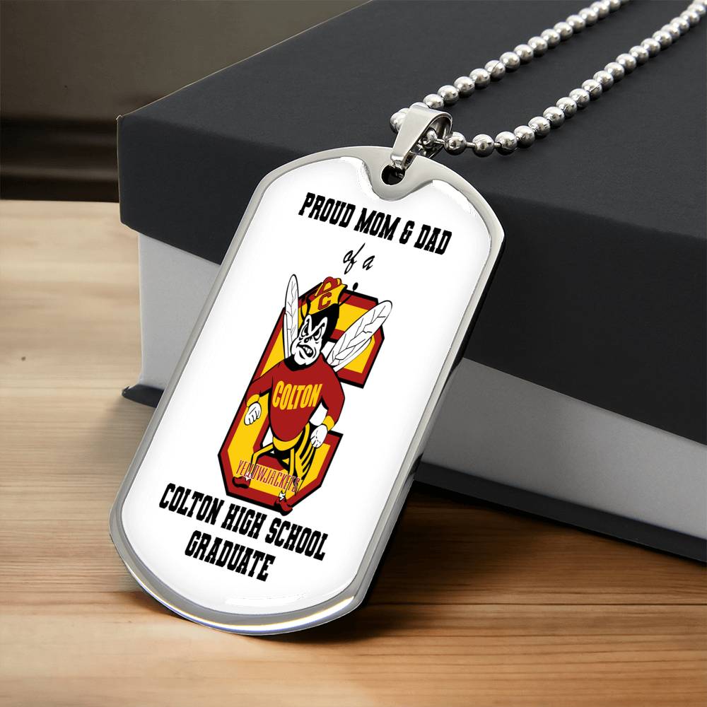 Proud Mom & Dad - Chs - Army Tag Necklace, Dog Tag